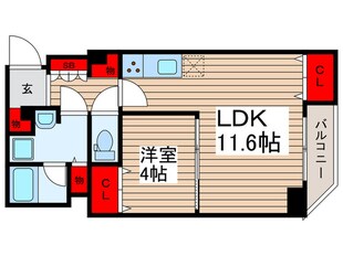 ｱｲﾙﾌﾟﾚﾐｱﾑ押上ﾉﾙﾄﾞ(105)の物件間取画像